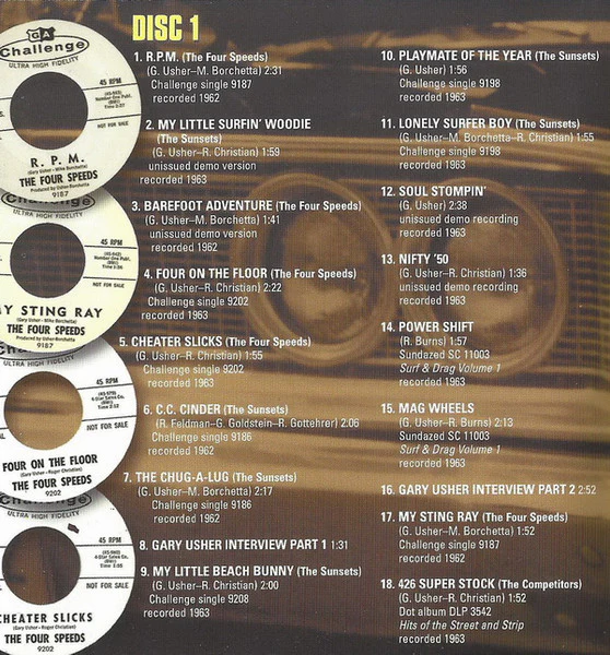 GARY USHER, Barefoot Adventure: The 4 Star Sessions 1962-66 (Sundazed Music; SC 11167, US 2008), SALE - Up to 50% Off the Original Price 2xCD VG+/VG+ - Image 3