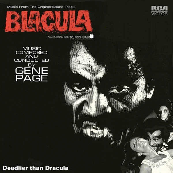 GENE PAGE, Blacula - OST (RCA Victor / At The Movies; MOVATM153, UK 2017 Reissue, Embossed Sleeve in stickered Outer Plastic Cover, 180 Gram Bloody Red Vinyl, Ltd to 1500, Numbered) LP VG+/VG+