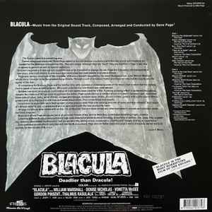 GENE PAGE, Blacula - OST (RCA Victor / At The Movies; MOVATM153, UK 2017 Reissue, Embossed Sleeve in stickered Outer Plastic Cover, 180 Gram Bloody Red Vinyl, Ltd to 1500, Numbered) LP VG+/VG+ - Image 2