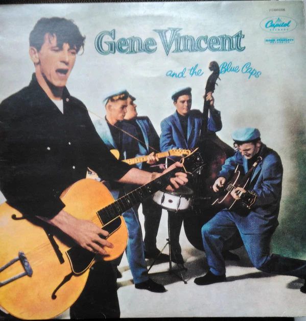 GENE VINCENT AND THE BLUE CAPS, Gene Vincent And The Blue Caps (Capitol Records; 2 C 064-82076, France 1976 Reissue) LP VG/VG+