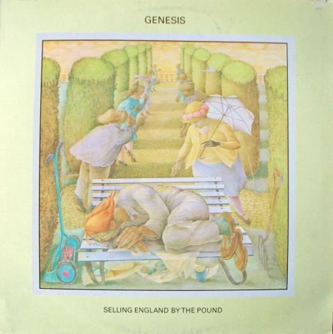 GENESIS, Selling England By The Pound (Charisma Hatter Blue; CAS 1074, UK 1980 Reissue, Insert, NO Virgin Logo) LP VG+/VG+