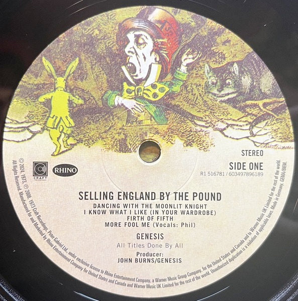 GENESIS, Selling England By The Pound (Rhino; 0603497896189, Europe 2024 Reissue, Standard Sleeve, Insert) LP NEW/NEW - Image 3