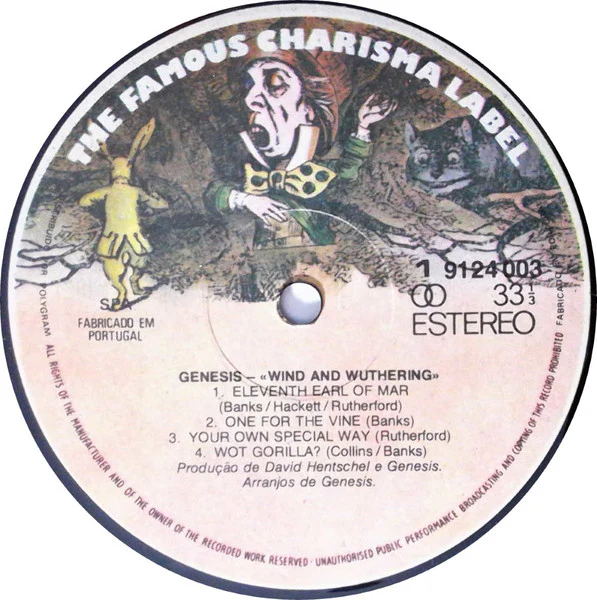 GENESIS, Wind & Wuthering (Charisma; 9124 003, Portugal 1977, Glossy Sleeve) LP VG+/VG+ - Image 3