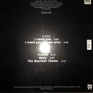 GEORGIO SCHULTZ, I Need You (ARS Productions; ARS 3770, Belgium 1993) 12" VG/VG - Image 2