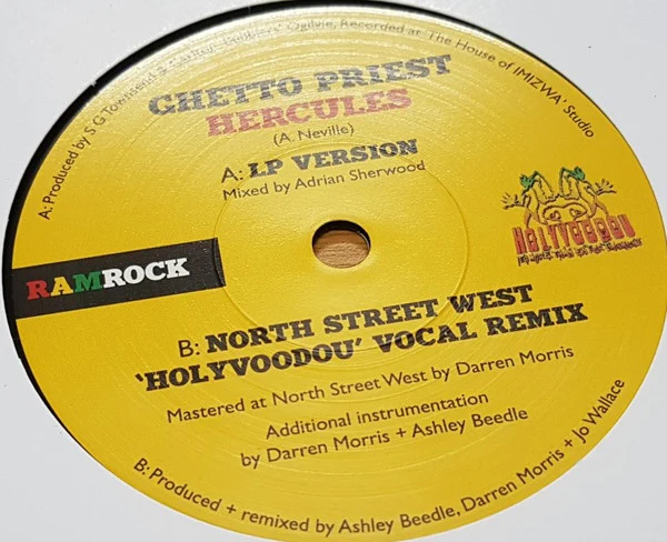 GHETTO PRIEST, Hercules (Ramrock; RR006, UK 2021, Solid Centre) 7" /EX