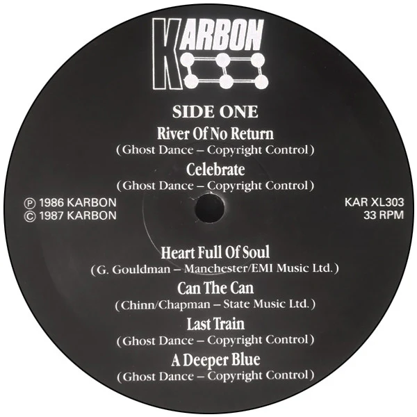 GHOST DANCE, Gathering Dust (Karbon; KAR XL303, UK 1988) LP VG/VG - Image 3