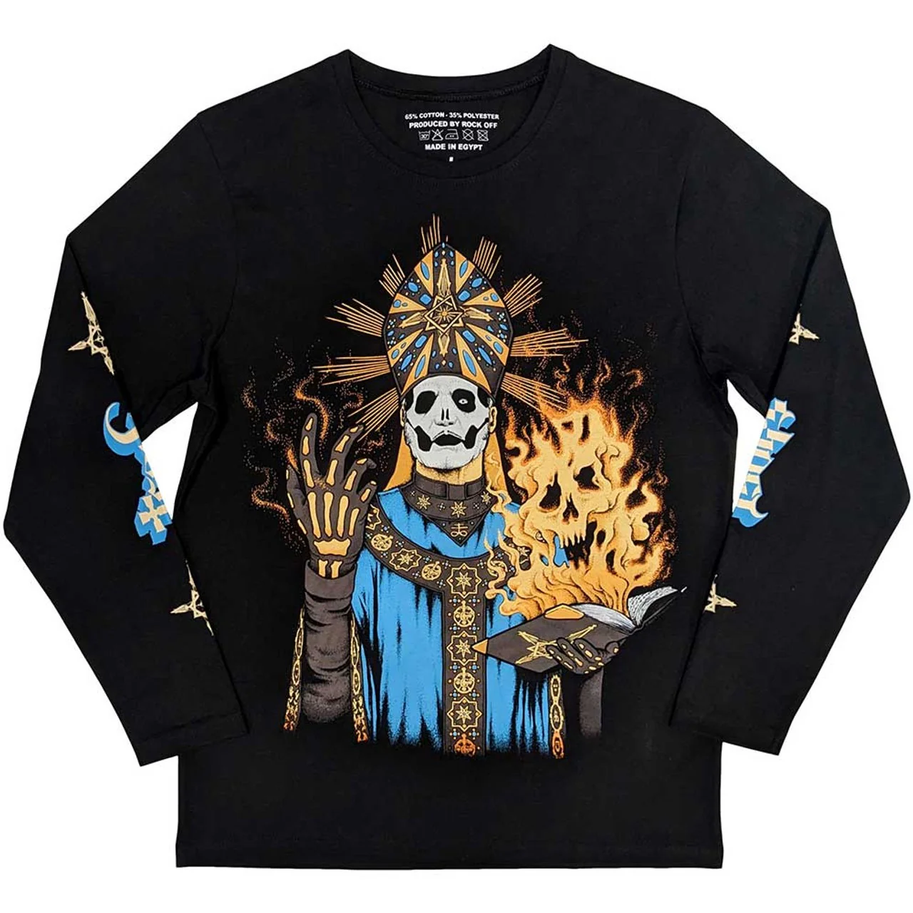 GHOST, Long Sleeve T-Shirt: The Burning (Black) (Sleeve Print) XL (, UK ) Accessories NEW/NEW