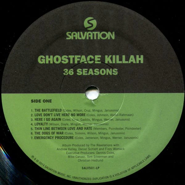 GHOSTFACE KILLAH, 36 Seasons (Salvation Music; SALV501-LP, US 2014) LP VG+/VG - Image 3