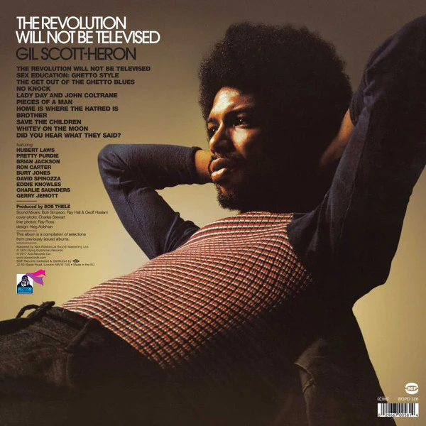 GIL SCOTT-HERON, The Revolution Will Not Be Televised (BGP Records ; BGPD 306, Europe 2017 Reissue, Inner) LP NEW/NEW - Image 2