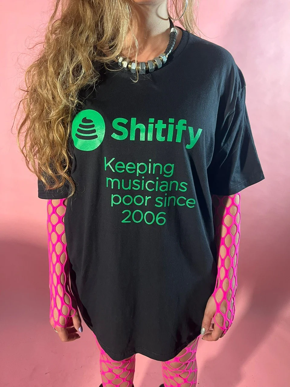 GILDAN, Shitify T-Shirt - XL (, UK 2025, Black Gildan shirt with front & back print) Accessories NEW/NEW
