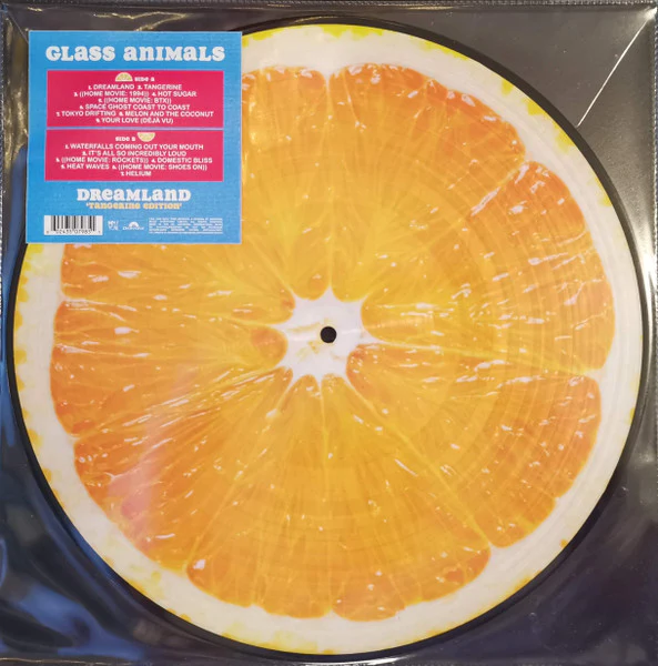 GLASS ANIMALS, Dreamland (Polydor; 3507985, Europe 2020, Stickered Plastic Sleeve, Picture Disc, Tangerine edition) LP VG+/VG+