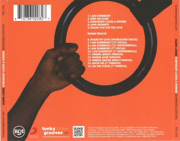 GLENN JONES, Everybody Loves A Winner (Funkytowngrooves; FTG 376, US 2014) CD VG+/VG+ - Image 2