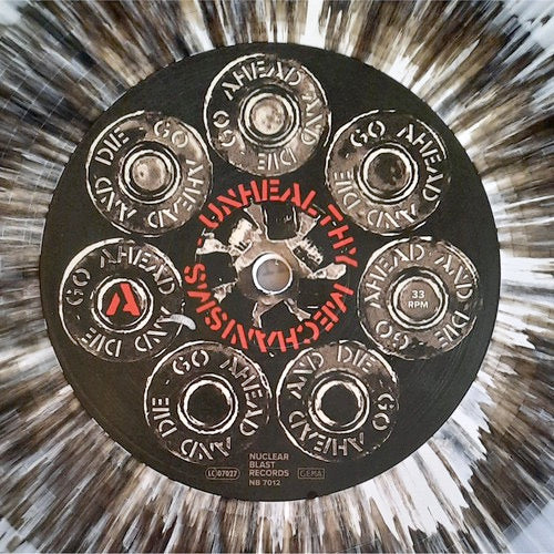 GO AHEAD AND DIE, Unhealthy Mechanisms (Nuclear Blast Records; NBR 7012, Europe 2023, Insert, White and Black Splatter Vinyl), SALE - Up to 50% Off the Original Price  LP VG+/VG+ - Image 3