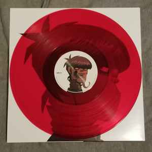 GORILLAZ, Demon Days (Parlophone; 559329-1, US 2017 Reissue, Gatefold In Stickered Plastic Outer, 2 Inners, NO Print, Sticker Sheet, Red Translucent Vinyl, NO cocktail recipe) 2xLP VG+/VG+ - Image 3