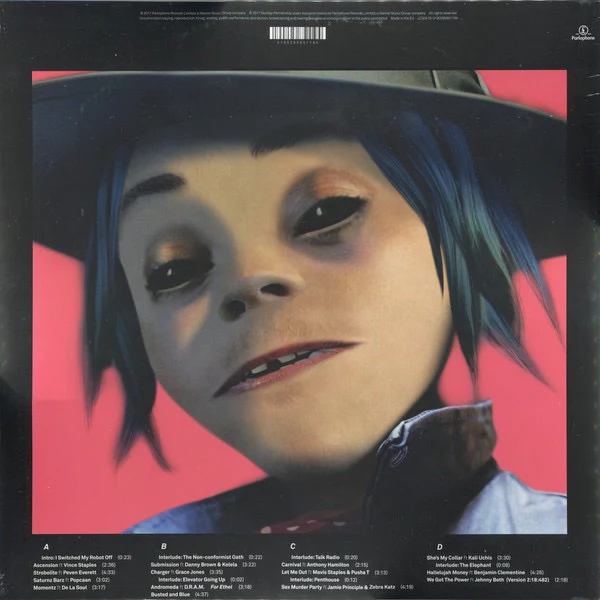 GORILLAZ, Humanz (Parlophone; 0190295851194, Europe 2017, Gatefold, 2 Inners) 2xLP VG+/EX - Image 2
