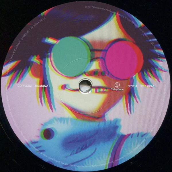 GORILLAZ, Humanz (Parlophone; 0190295851194, Europe 2017, Gatefold, 2 Inners) 2xLP VG+/EX - Image 3
