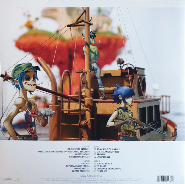 GORILLAZ, Plastic Beach (Parlophone; 5099962616614, Europe Reissue, Gatefold, 2 Inners, 180 Gram Vinyl) 2xLP VG+/VG+ - Image 2