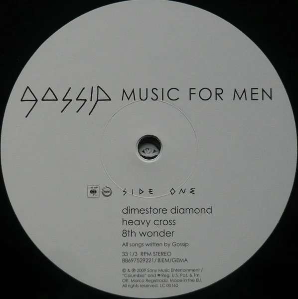GOSSIP, Music For Men (Columbia; 88697529221, Europe 2009, 2 Inners) 2xLP EX/VG+ - Image 3