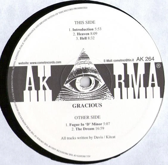 GRACIOUS, Gracious! (Akarma; AK266LP, US 2000s Reissue, Textured Gatefold Sleeve) LP VG/VG+ - Image 3