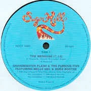 GRANDMASTER FLASH & THE FURIOUS FIVE, The Message / The Adventures Of Grandmaster Flash On The Wheels Of Steel (Sequel Records; NEET 1003, UK 1999, Company Sleeve) 12" VG+/VG+