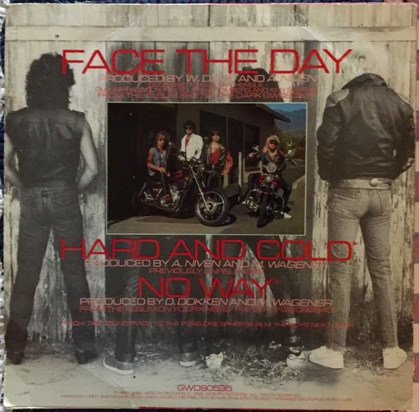 GREAT WHITE, Face The Day (Aegean Records; GWD90535, US 1986, Picture Sleeve) 12" EP VG/VG+ - Image 2