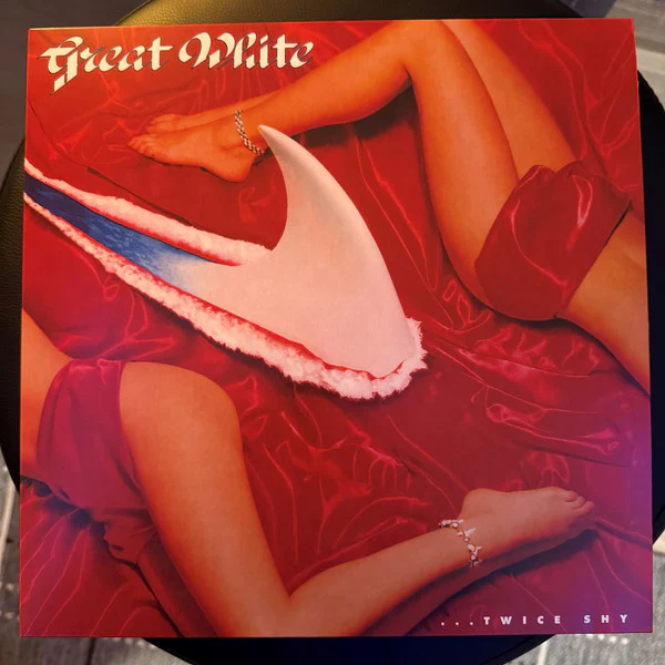 GREAT WHITE, ...Twice Shy ([pias]; PIASC1076LPIEX, Worldwide 2024 Reissue, Hype Stickered Poly Outer, Translucent Blue Vinyl) LP EX/VG
