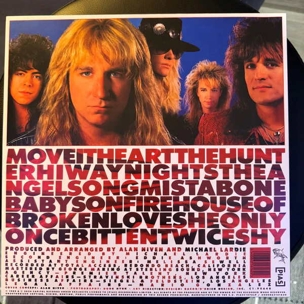 GREAT WHITE, ...Twice Shy ([pias]; PIASC1076LPIEX, Worldwide 2024 Reissue, Hype Stickered Poly Outer, Translucent Blue Vinyl) LP EX/VG - Image 2