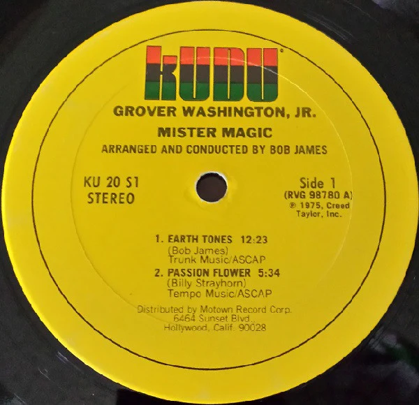 GROVER WASHINGTON, Mister Magic (Kudu; KU20, US 1975 Reissue) LP G+/G+ - Image 3
