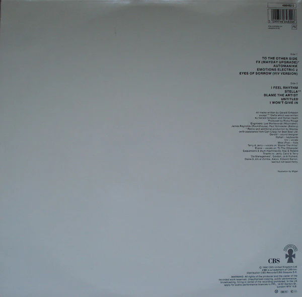 GUY CALLED GERALD, Automanikk (CBS; 4664820, UK 1990, Inner, Missing Limited Bonus 12'') LP VG/VG - Image 2