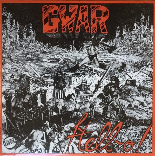 GWAR, Hell-O! (Shimmy Disc; SHIMMY 010, US 1988, Lyric Sheet Insert, Blue Labels. No Cartoon Insert.), SALE - Up to 50% Off the Original Price  LP VG/VG