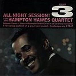 HAMPTON HAWES QUARTET, All Night Session, Vol. 3 (Contemporary; S 7547, US 1960s Reissue, Stereo) LP VG/VG