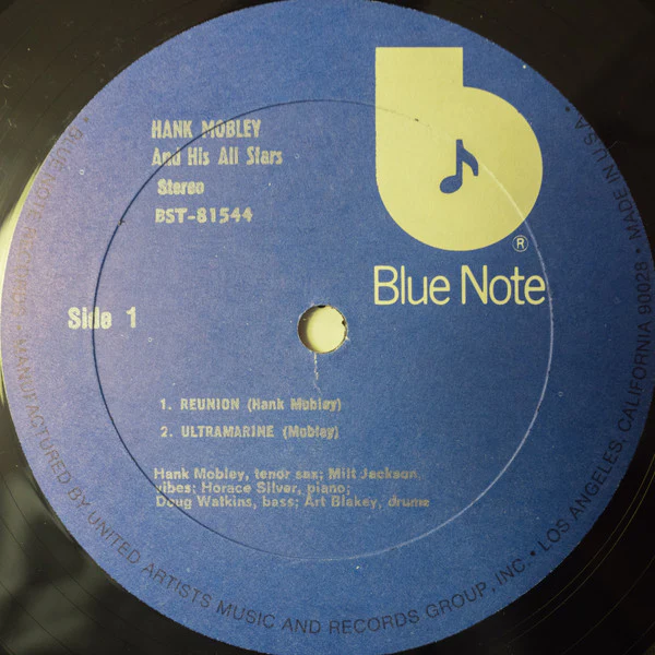 HANK MOBLEY, Hank Mobley And His All Stars (Blue Note; BST 81544, US ) LP VG/VG - Image 3