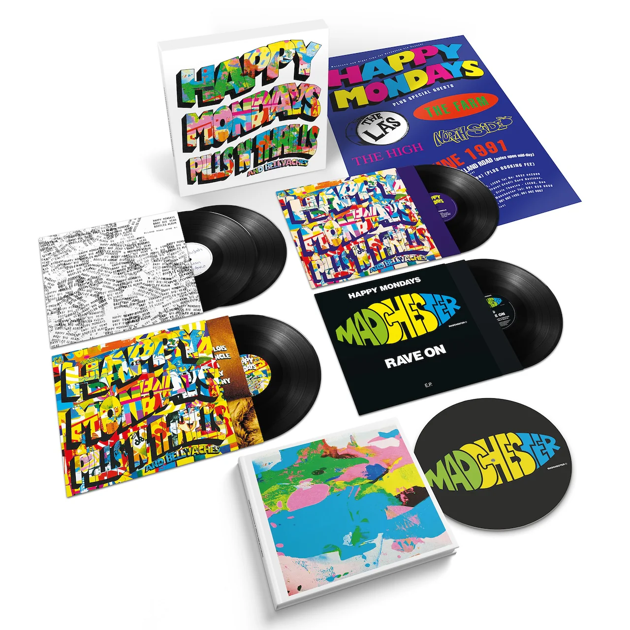 HAPPY MONDAYS, Pills ‘n’ Thrills and Bellyaches (London Records Ltd.; LMS1725740, Europe 2026 Reissue, 5LP Boxset) 5xLP NEW/NEW - PRE-ORDER - Image 2