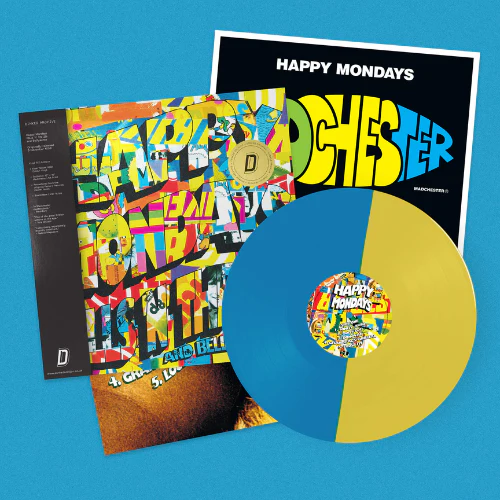 HAPPY MONDAYS, Pills ‘n’ Thrills and Bellyaches - Dinked Edition (London Records Ltd.; LMS1725737, Europe 2026 Reissue, Yellow + Blue Split Colour Vinyl, Numbered Limited Edition of 1000, Di LP NEW/NEW - PRE-ORDER