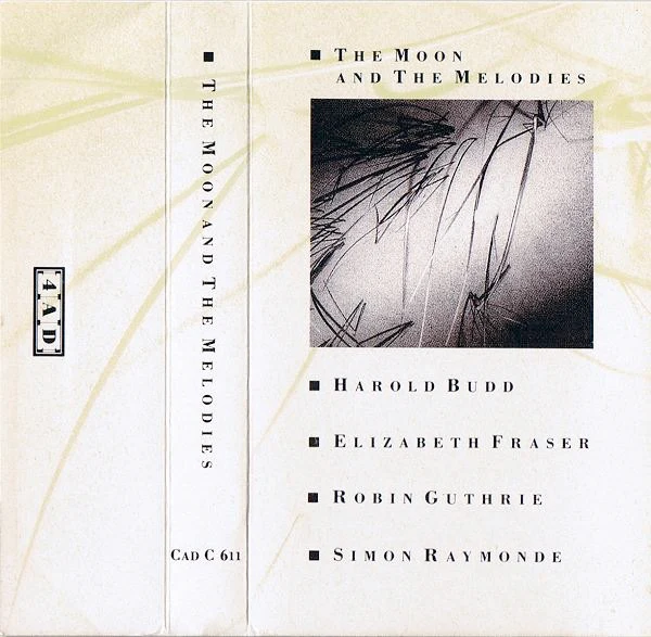 HAROLD BUDD, ELIZABETH FRASER, ROBIN GUTHRIE, SIMON RAYMONDE, The Moon And The Melodies (4AD; CAD C 611, 	UK 1986, J - Card, Cocteau Twins) Cassette VG+/VG+