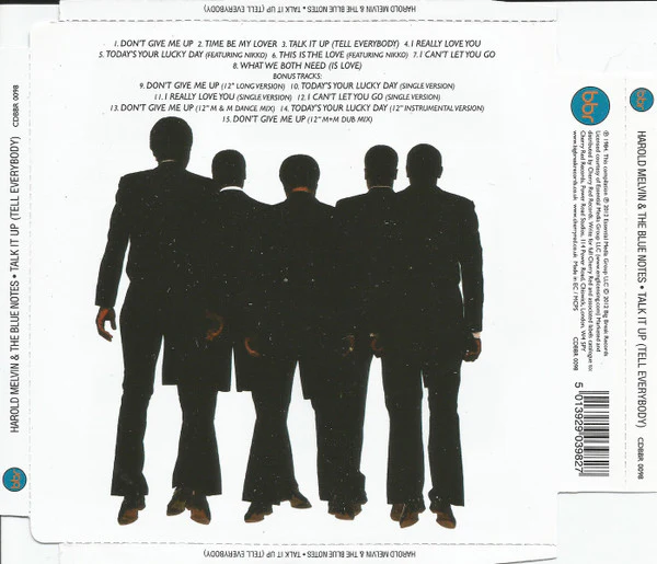 HAROLD MELVIN AND THE BLUE NOTES, Talk It Up (Tell Everybody) (Big Break Records; CDBBR 0098, UK 2012 Reissue) CD VG+/VG+ - Image 2