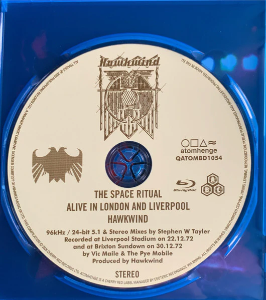 HAWKWIND, Space Ritual (Atomhenge; QATOMBD1054, UK 2025, Booklet) Blu-Ray VG+/VG+ - Image 3