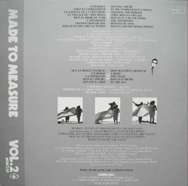 HECTOR ZAZOU, Reivax Au Bongo - Made to Measure 2 (Crammed Discs; MTM 2LP, Belgium 1985) LP VG/VG - Image 2