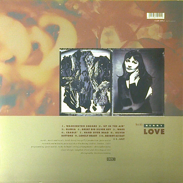HEIDI BERRY, Love (4AD; CAD1042, UK 1990, Inner) LP VG+/VG+ - Image 2