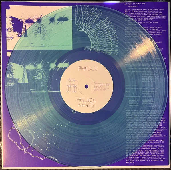 HELADO NEGRO, Phasor (4AD; 4AD0610LPE, Europe 2024, Inner, Translucent Vinyl) LP EX/EX - Image 3
