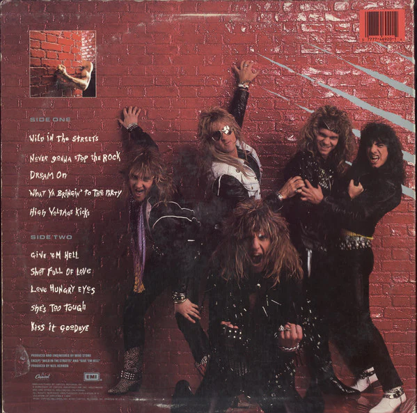 HELIX, Wild In The Streets (Capitol Records; CLT-46920, US 1987, Inner) LP VG+/VG+ - Image 2