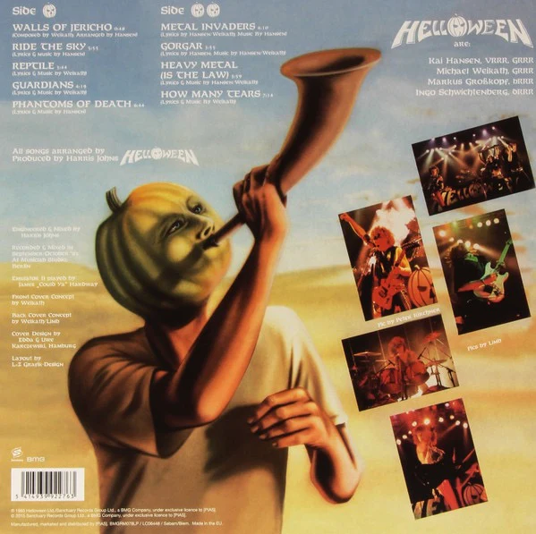 HELLOWEEN, Walls Of Jericho (BMG; BMGRM078LP, UK & Europe 2015 Reissue, 180g), SALE - Up to 50% Off the Original Price  LP NEW/NEW - Image 2