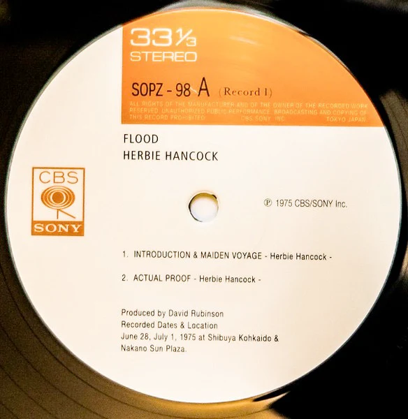 HERBIE HANCOCK, Flood (Speakers Corner Records; SOPZ 98-99, Europe 2015 Reissue, Gatefold, Booklet) LP VG+/VG+ - Image 3