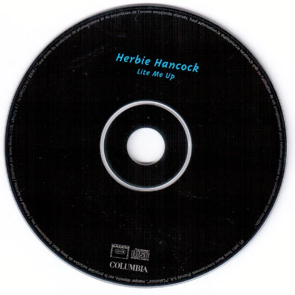HERBIE HANCOCK, Lite Me Up (Columbia; COL 486573 2, France 1997 Reissue, Digipak) CD VG+/VG+ - Image 3
