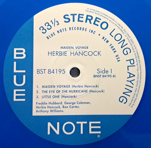 HERBIE HANCOCK, Maiden Voyage (Blue Note; 84195, Worldwide 2024 Reissue, Blue Vinyl, With Obi) LP NEW/NEW - Image 3
