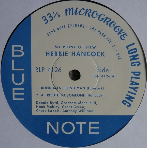 HERBIE HANCOCK, My Point Of View (Blue Note; BLP 4126, US 2008 Reissue) LP VG+/VG+ - Image 3