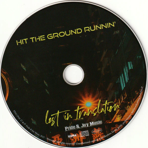 HIT THE GROUND RUNNIN', Lost In Translation (Pride & Joy Music; PJM12944, Germany 2022, Jewel Case) CD NEW/NEW - Image 3