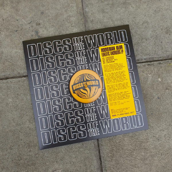 HOOVERIAN BLUR, Lunatic Androids EP (Discs Of The World; DW006, UK 2023, Stickered Company Sleeve, Insert) 12" VG+/VG