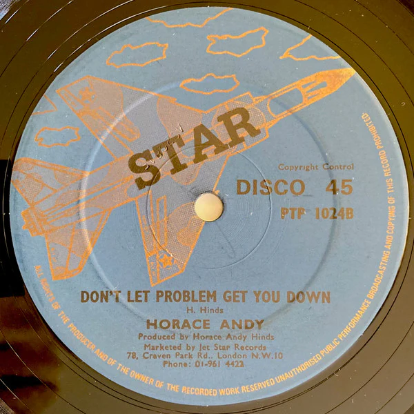 HORACE ANDY, Tonight / Don't Let Problems Get You Down (Star; PTP 1024, UK 1979) 12" /VG - Image 2