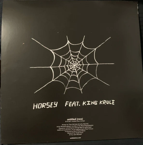 HORSEY, KING KRULE, Seahorse (Untitled (Recs); UR 006b, UK & Europe 2021, Insert) 12" VG+/VG - Image 2